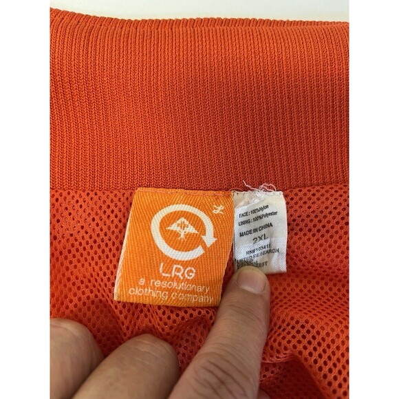 Vintage Retro "Lifted Research Group" LRG BRIDPLAY Track Windbreaker Jacket 2XL - Picture 10 of 15